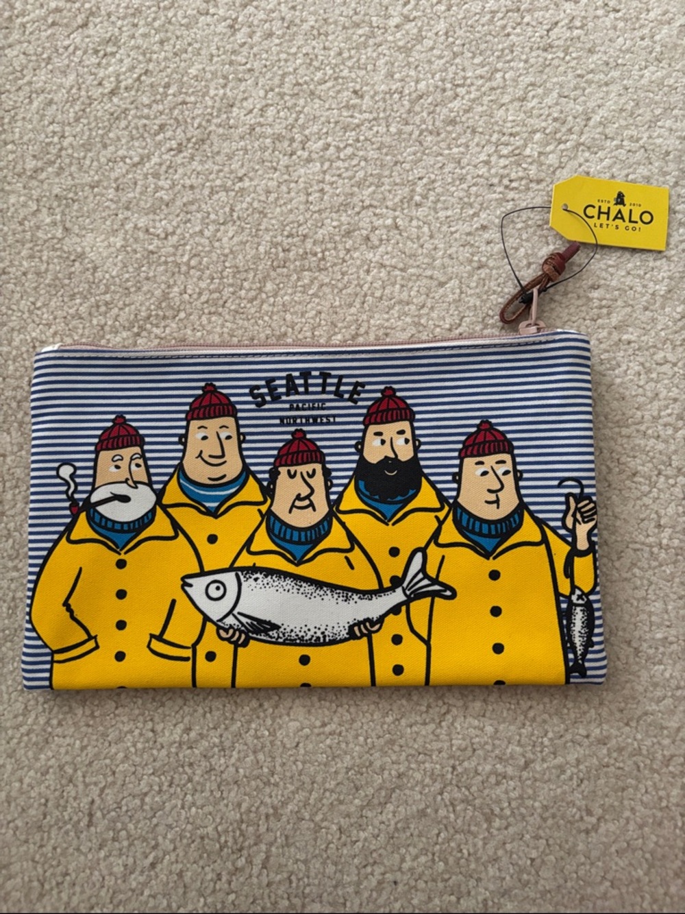 CHALO Seattle Fisherman zipper pouch